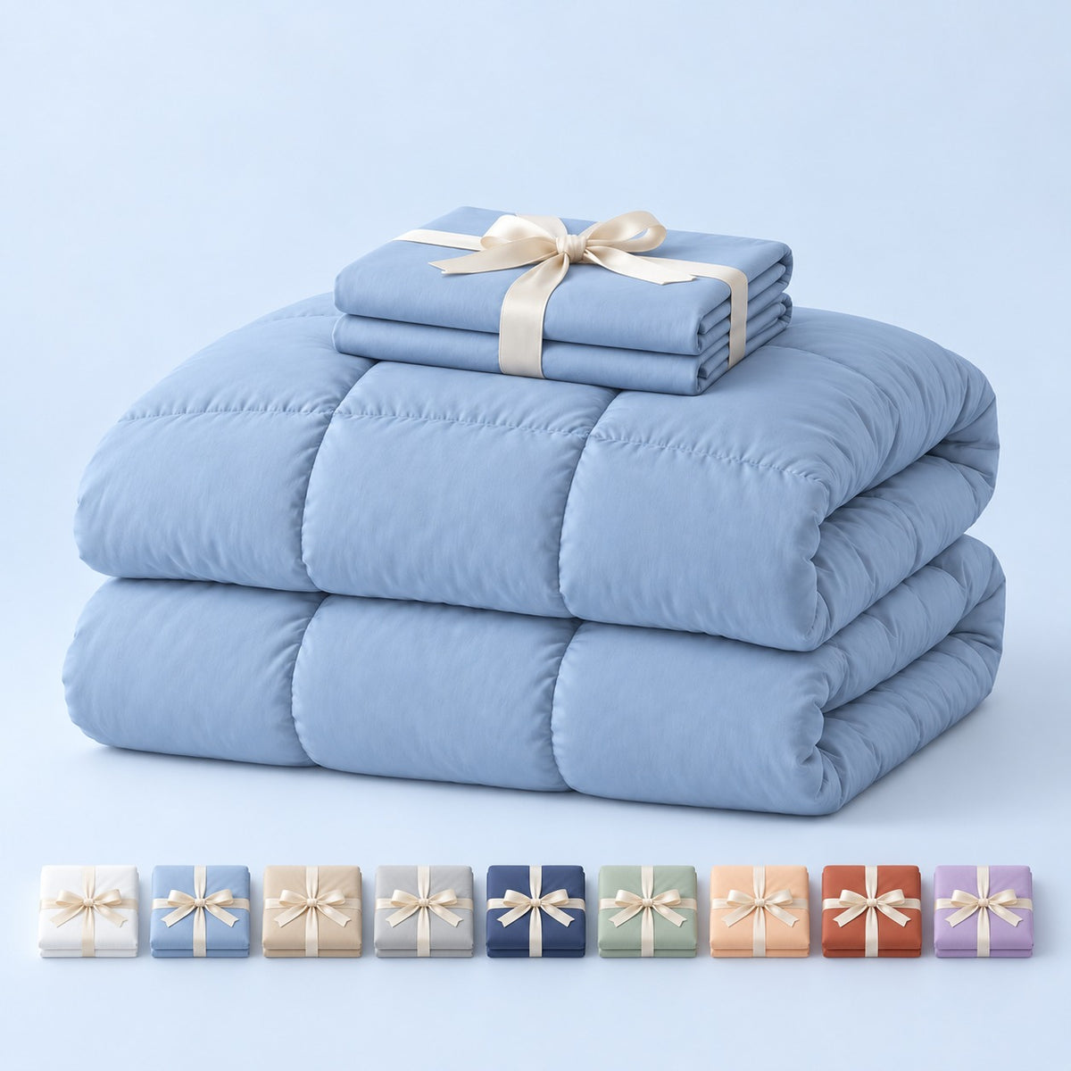 Taies d'oreiller assorties (offertes)